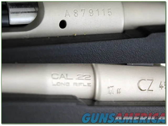 CZ 452 Stainless 22LR with scope and 2 mags