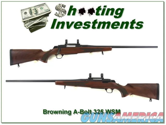  Browning A-Bolt II in hard to find 325 WSM as new cond!