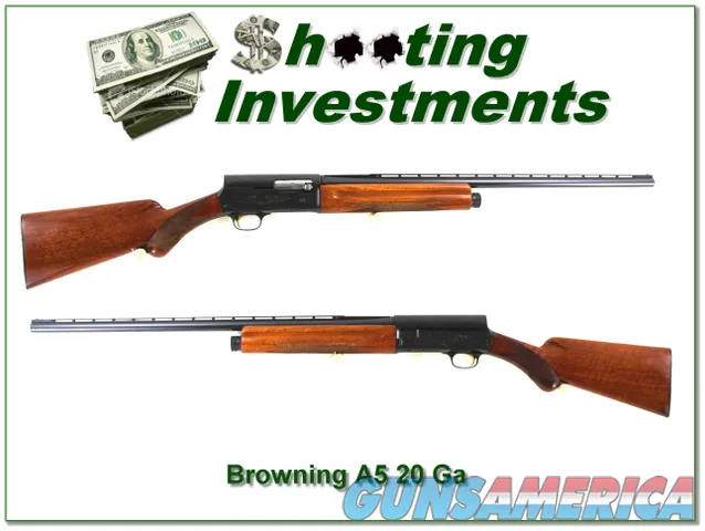 Browning A5 20 Ga 61 Belgium Exc Cond 26in VR!