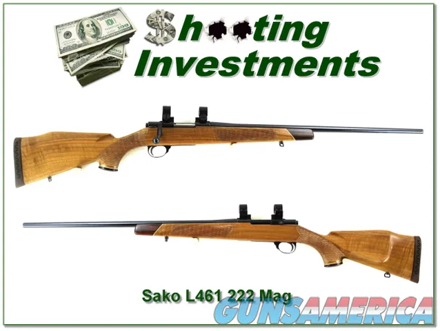 Sako L461 Deluxe in RARE 222 Magnum Bofors Steel Exc Cond!