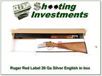 Ruger Red Label 20 Gauge Silver English stock Img-1