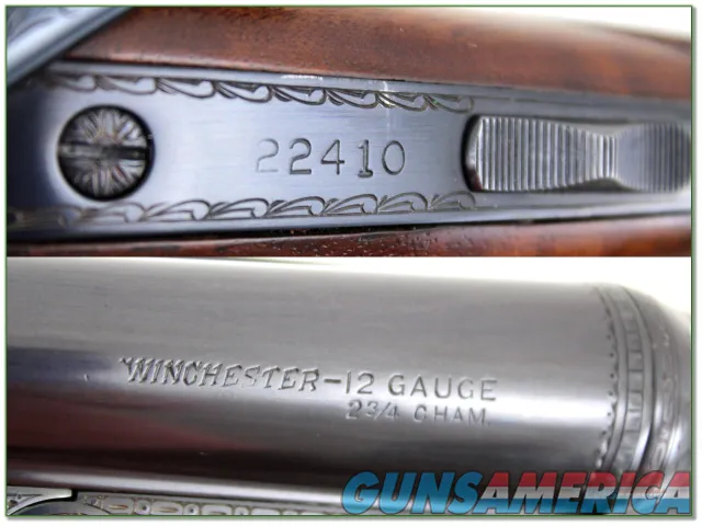 Winchester 21 custom engraved 30in 12 Gauge Img-4