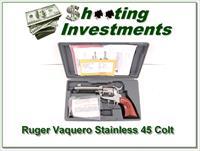 Ruger Vaquero 4.5in Stainless 45 in case Img-1