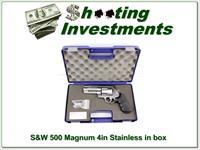 Smith & Wesson 500 Magnum 4in stainless in case Img-1