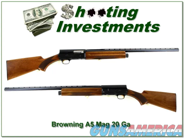 Browning A5 71 Belgium Magnum 20 Ga 26in IV VR