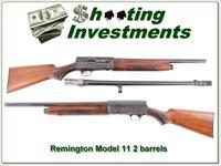 Remington Model 11 12 Ga Riot gun 2 barrels