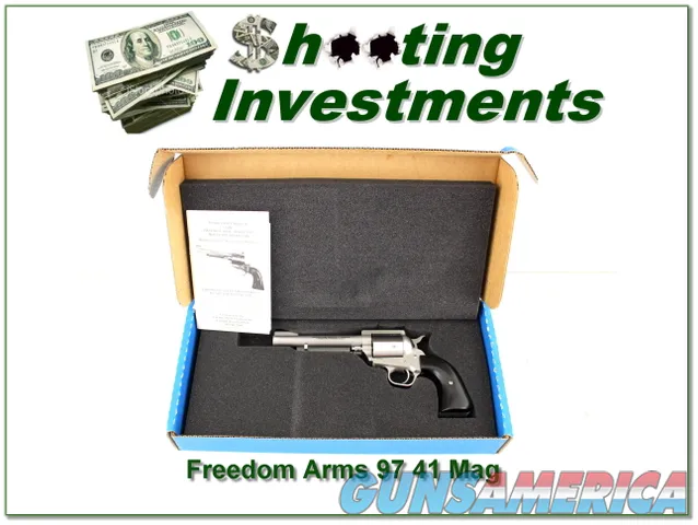Freedom Arms Model 97 Premier Grade 5.5 in 41 Mag unfired in box!