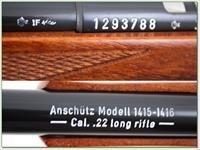 Anschutz Model 1415-1416 22 LR