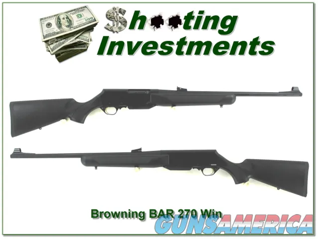 Browning BAR Stalker in 270 Win unfired!