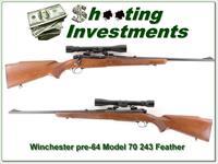 Winchester 70 pre-64 243 Win Featherweight Img-1