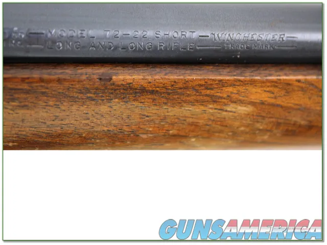  Winchester Model 72A 72-A .22 Short Long Rifle Bolt-Action Rifle 1935-1945