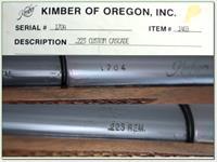Kimber of Oregon Model 84 Custom Cascade 223 Rem unfired in box Img-4