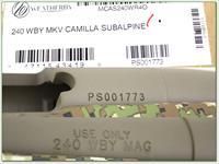 Weatherby Mark V Camilla Subalpine 240 Wthy Mag NIB Img-4
