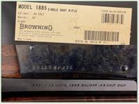 Browning 1885 Traditional Hunter in 45 LC NIB