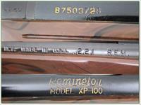 Remington XP-100 target pistol 221 Fireball Unfired in case!