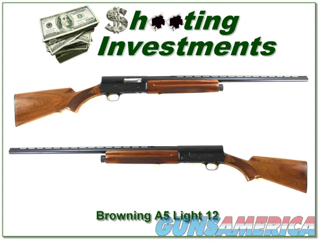  Browning A5 Light 12 67 Belgium Blond Vent Rib!