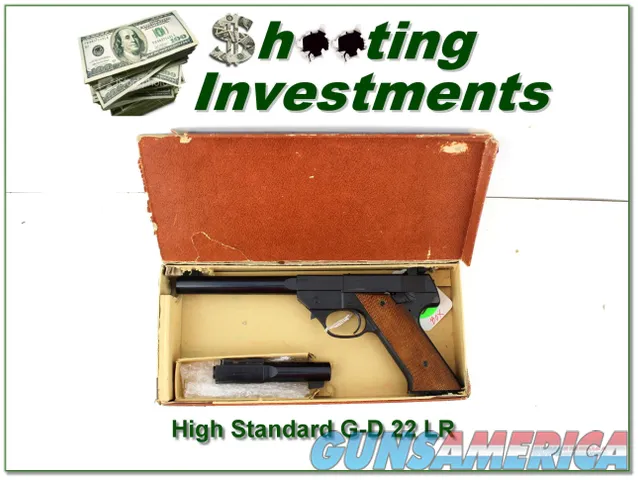 High Standard Hi-Standard Model GD 2-barrel set in box 22 LR as new!
