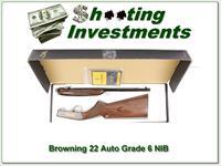 Browning 22 Auto Grade 6 VI Silver with gold NIB Img-1