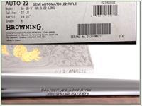 Browning 22 Auto Grade 6 VI Silver with gold NIB Img-4