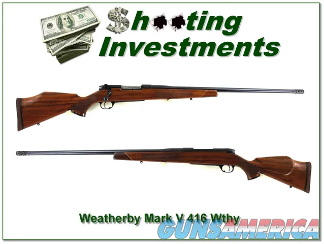 Weatherby Mark V Deluxe 416 Wthy Mag unfired as new!