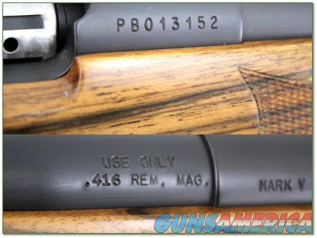 Weatherby Mark V Custom Safari Grade in 416 Remington Img-4