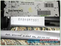 Browning A-Bolt II Stainless Camo 325 WSM unfired in box!