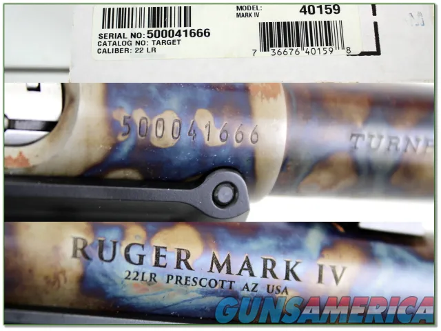 Ruger, Mark IV Target Turnbull case colored NIB Img-4