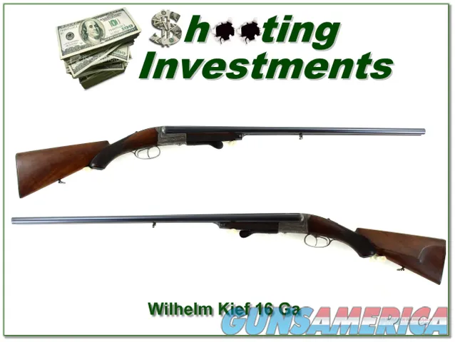 Wilhelm Kief 16 Ga SxS Sliding Action Engraved German made