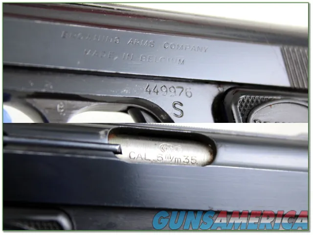 Baby Browning 25 ACP in pouch with manual