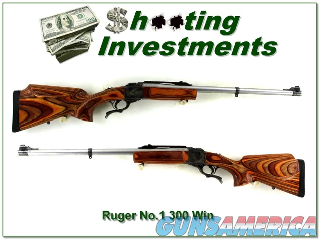 Custom Ruger No.1 Tropical in 300 Win Mag Case Colored