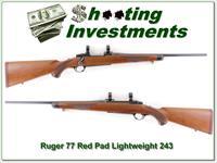 Ruger 77 Lightweight Red Pad 243 collector Img-1