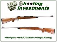 Remington 700 BDL early stainless 264 Win Mag MINT RARE Img-1