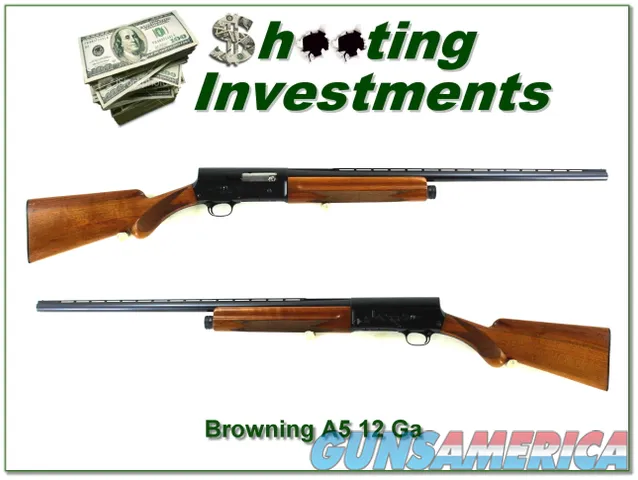 Browning A5 12 Ga 64 Belgium 28in VR Mod Blond Wood Exc Cond!