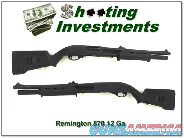Remington 870 12 Ga 3in with magpul stocks and 18in home defense