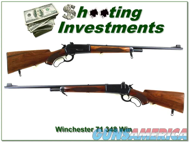  Winchester Model 71 Deluxe 348 Win made in 1953 top collector!