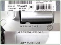 Ruger SP101 Stainless 357 Magnum ANIC Img-4