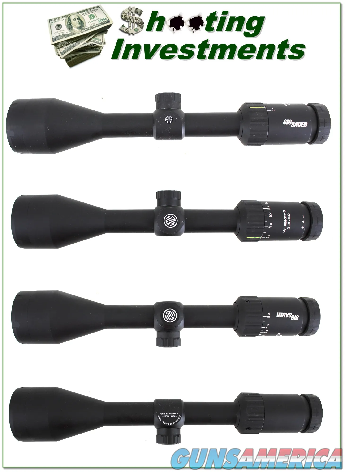 Sig Sauer Whiskey 3 39x50mm scope for sale at 970360743