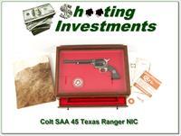 Colt SAA 45 7.5in Texas Ranger New in Display Case!
