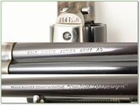 Colt SAA 45 7.5in Texas Ranger New in Display Case!