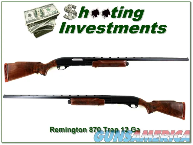 Remington 870 Wingmaster Trap B 12 Ga looks unfired XXX Wood!