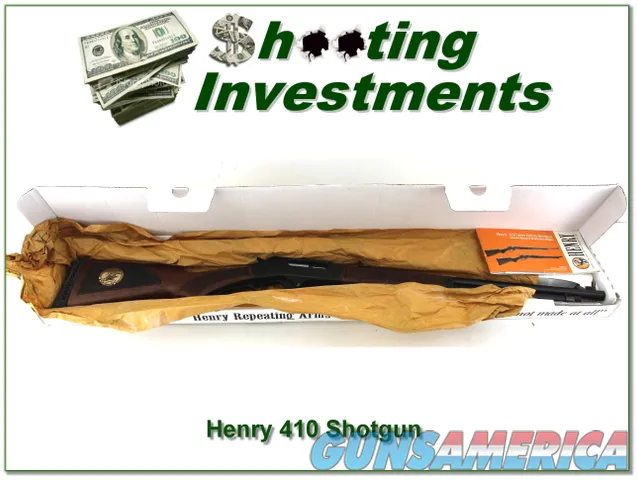 Henry 410 Bore 2018 NRA commemorative unfired in box!