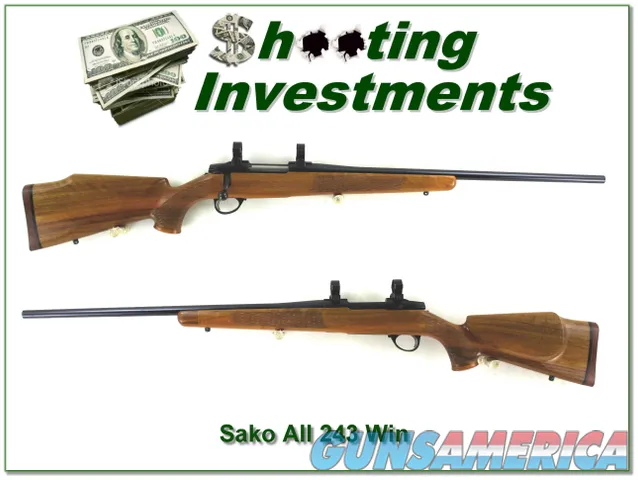 Sako AII Deluxe in 243 Win beautiful honey colored wood!