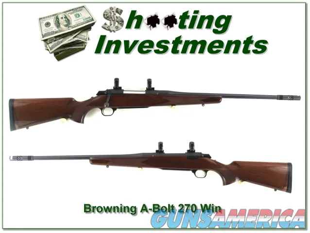 Browning A-Bolt II 270 Win with BOSS Exc Cond!