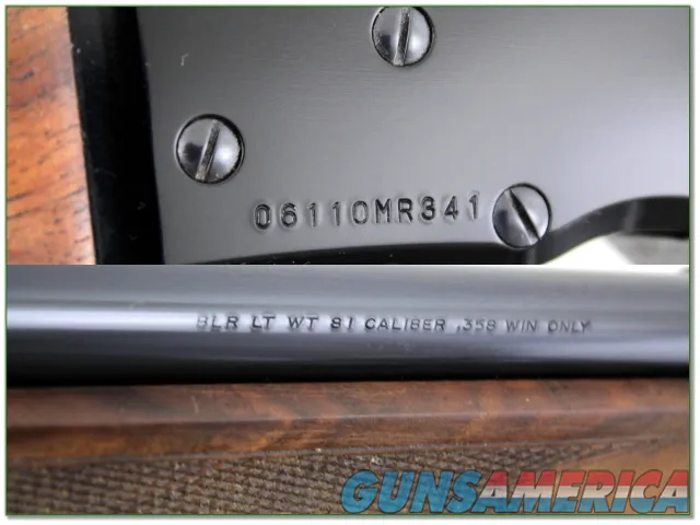 Browning BLR in rare 358 Winchester Exc Cond