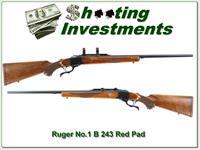 Ruger No.1 B Red Pad, Pre-Warning unfired 243 Img-1