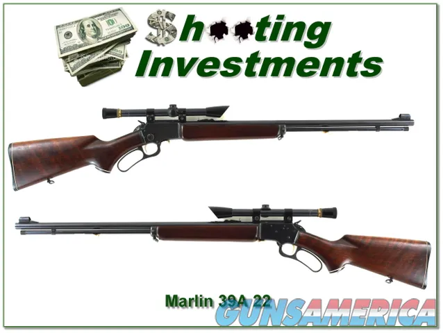 Marlin 39A Golden with Marlin period scope JM, pre-safety made in 64 collec Img-1