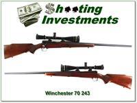 Winchester Model 70 pre-64 1962 243 Varmint Exc Cond Leupold Img-1