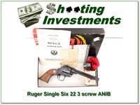 Older Ruger Single Six 3 Screw 22 LR & 22 Mag ANIB  Img-1