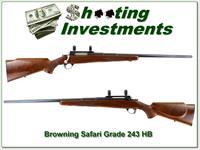 Browning Safari Grade Belgium 243 Heavy Barrel!