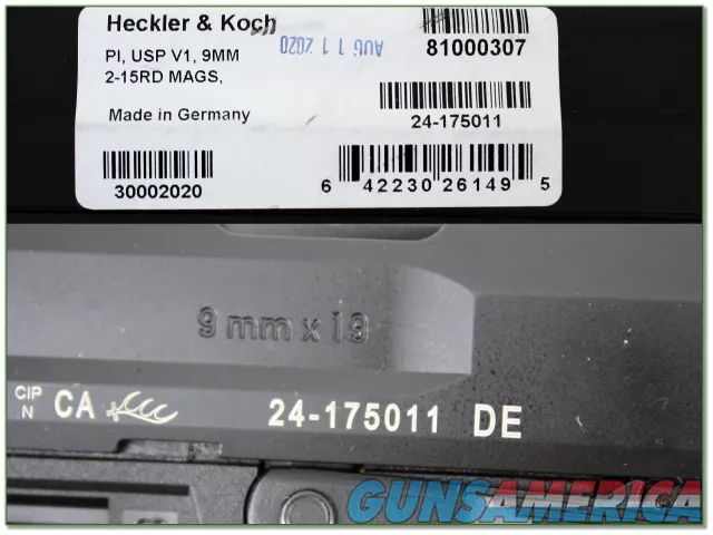 Heckler & Koch H&K USP V1 9mm ANIC Img-4